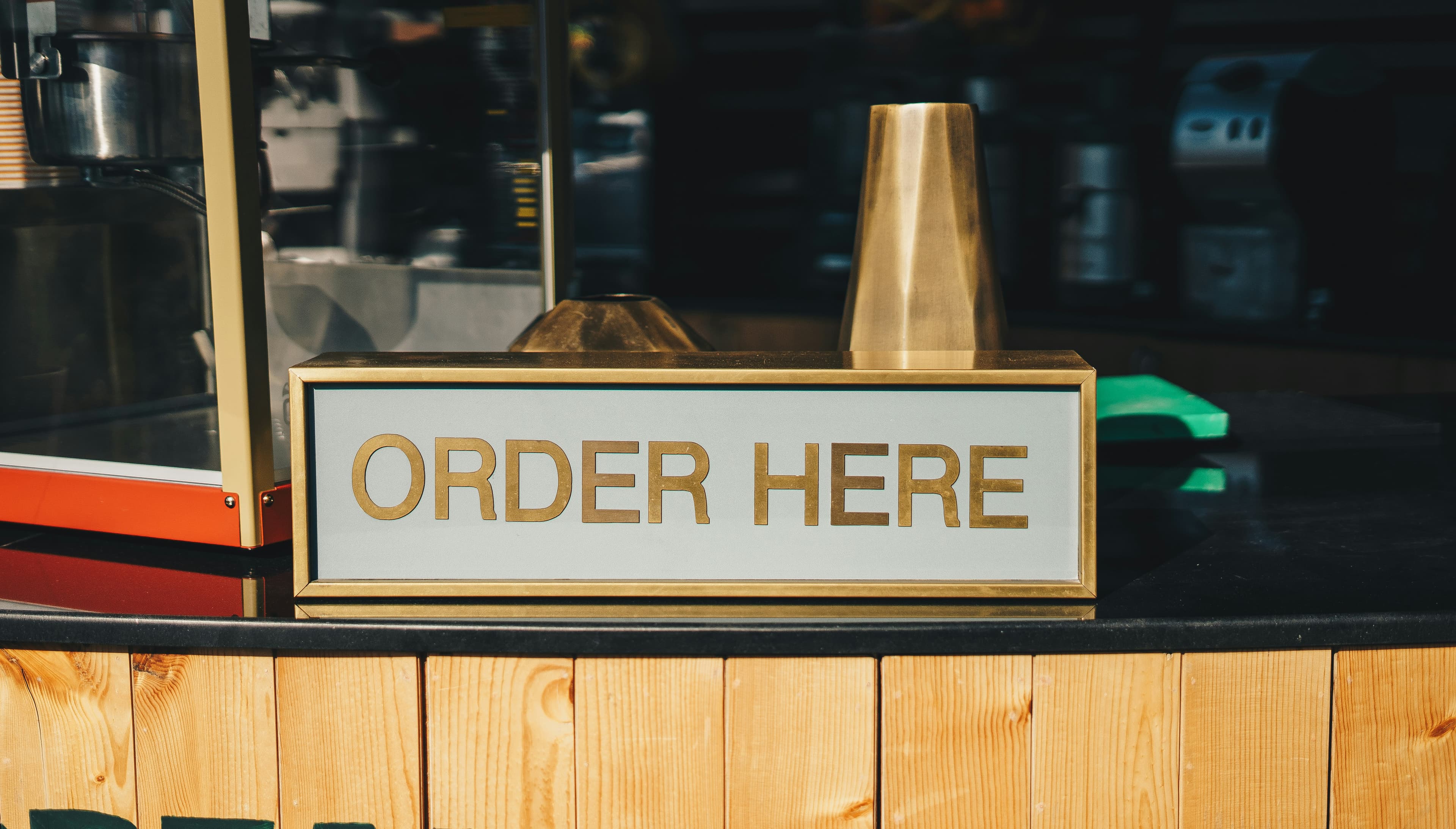 Order here sign